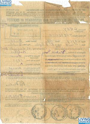 ID1216 - Artefact relating to - Rifleman Frederick Gray, 1st Battalion Royal Irish Rifles
